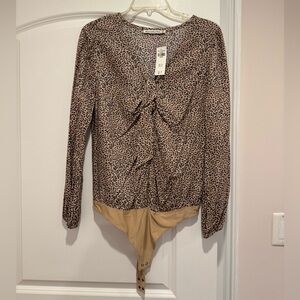 Abercrombie & Fitch Animal Print Bodysuit